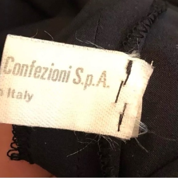 Vintage Valentino Boutique Black Long Sleeve Blouse And Skirt Set Pleated Size 8 - Picture 8 of 11